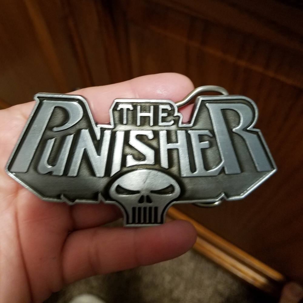 The Punisher Silver Belt Buckle